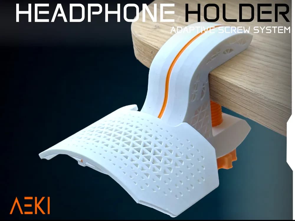 Suporte de Fone com Fixação na Mesa
