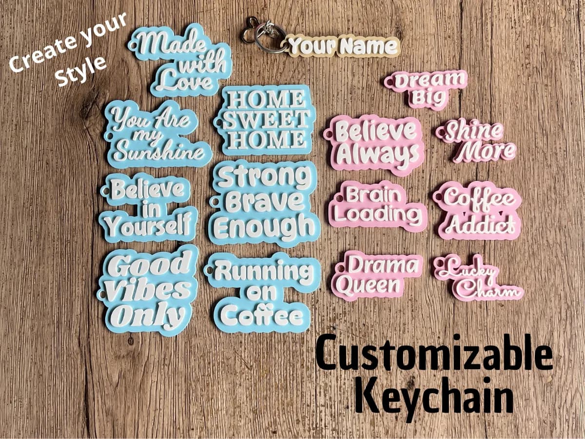 Chaveiros de Nome Personalizáveis