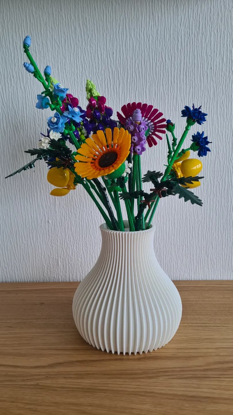 Vaso para Flores de Lego