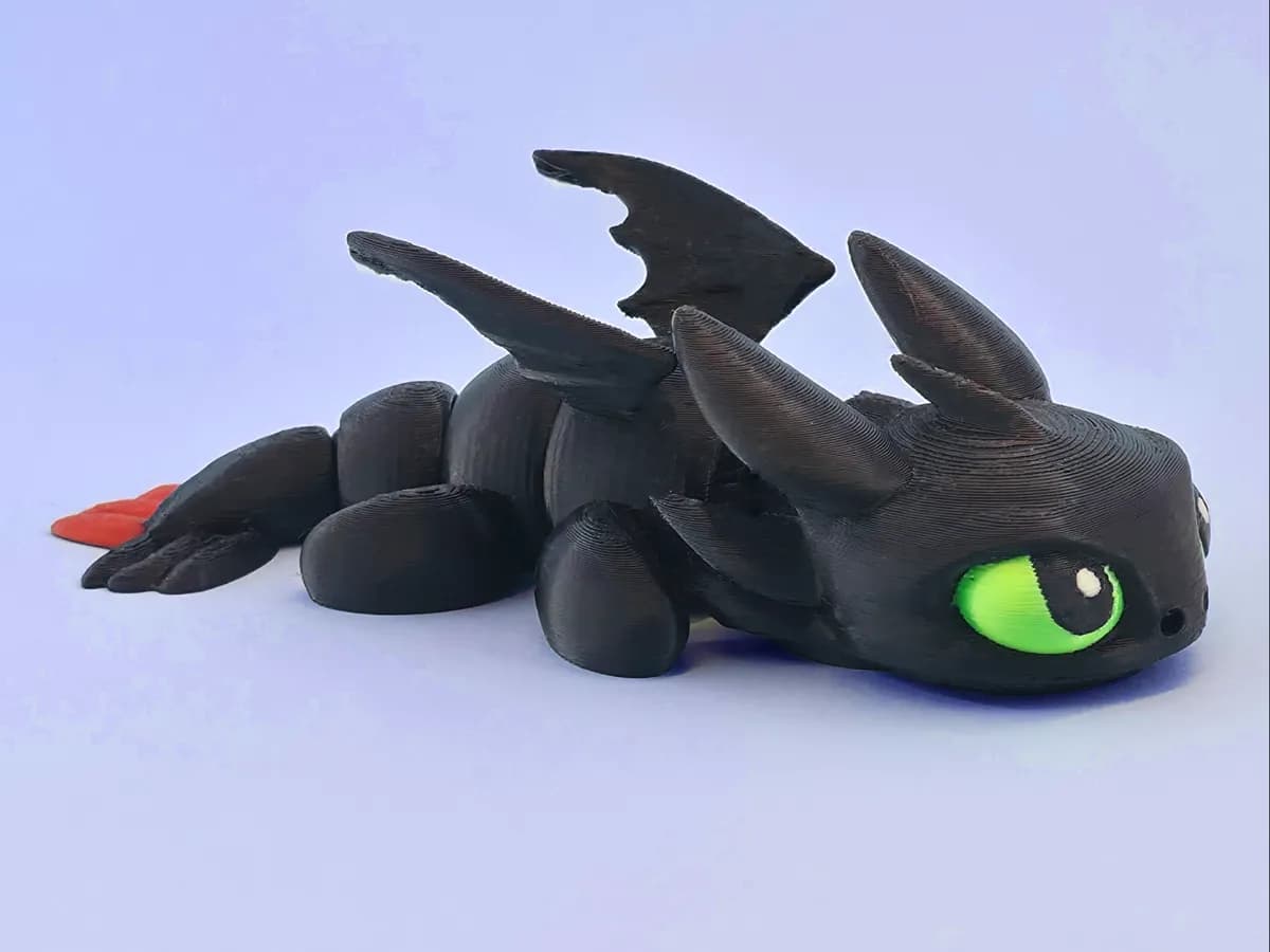 Dragão Fúria da Noite Articulado