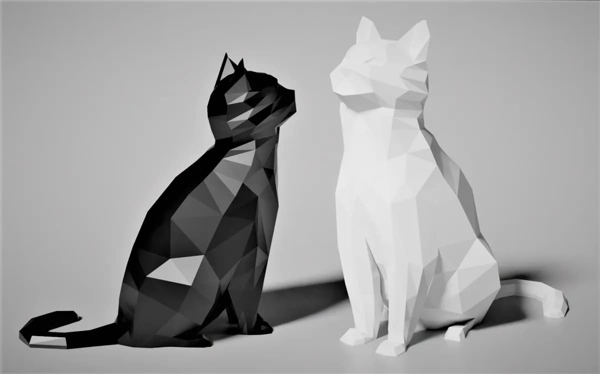 Gato Low Poly