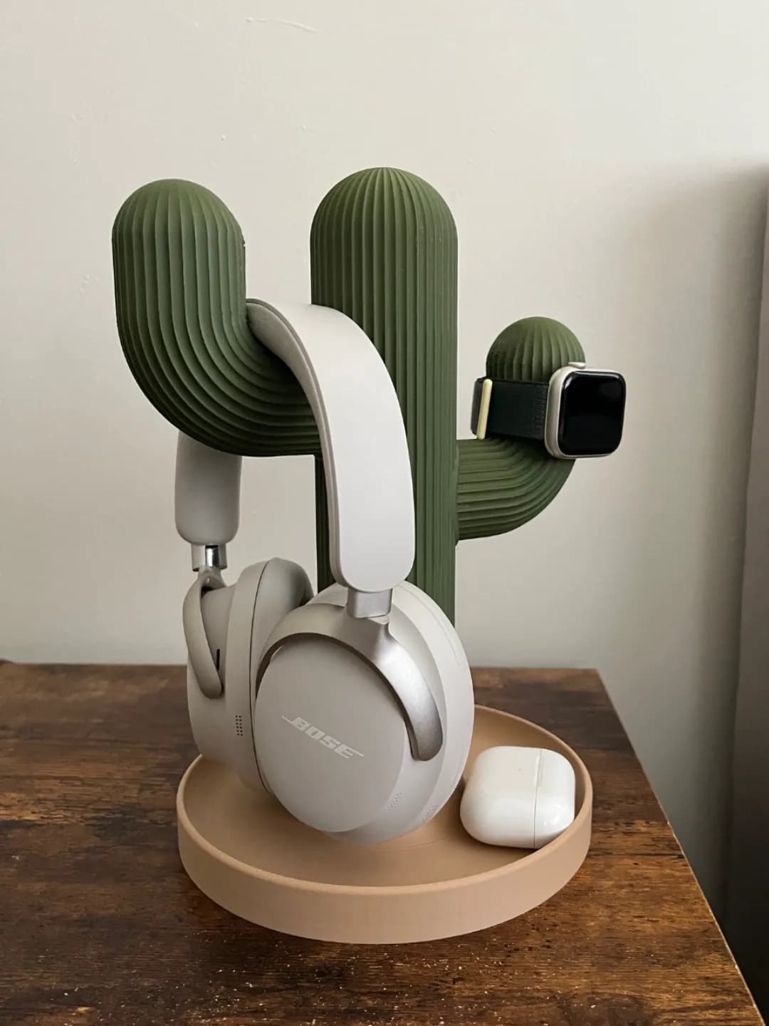 Suporte para Fones de Ouvido em Formato de Cacto