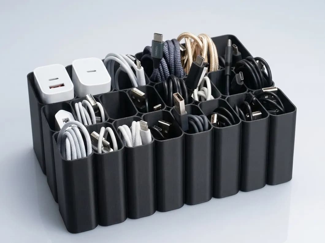Organizador de Cabos USB de Mesa