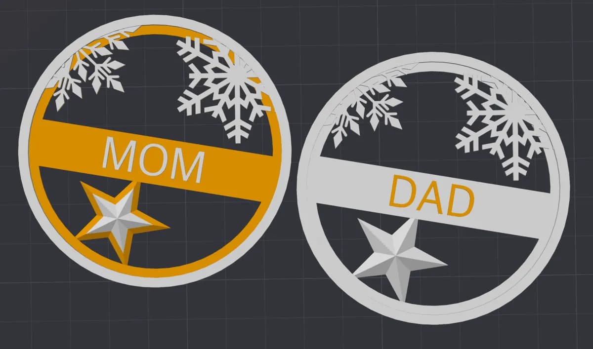 Tags de Natal com Nome