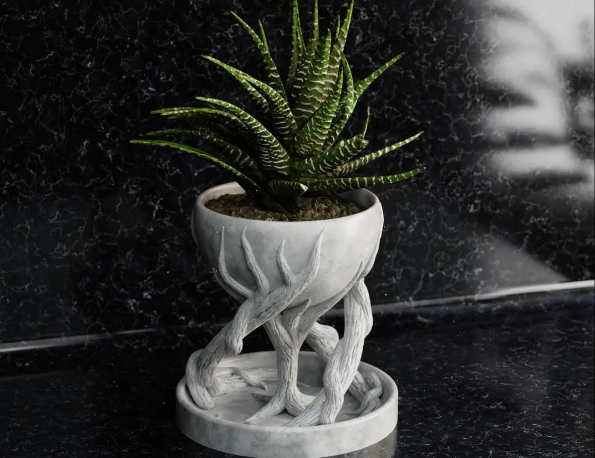 Vaso Árvore Espiral